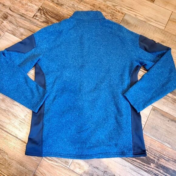 🔸️Spyder Empire Blue Heathered Full Zip Lightweight Jacket Men's Large - Picture 4 of 12